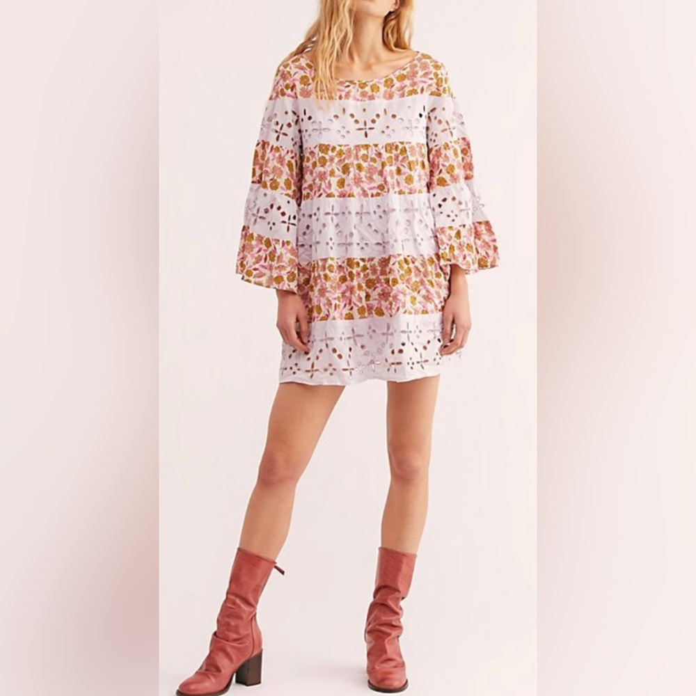 Free People Electric Daisy boho dress